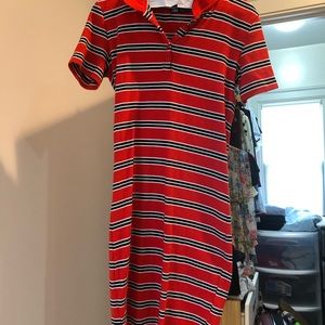 Collared striped dress. Great condition
